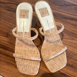 Dolce Vita Tan Heeled Sandals with Minimalist Design